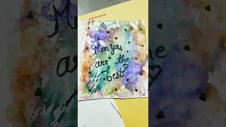 Diy painting and card for mother