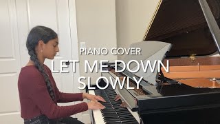 Let Me Down Slowly Piano Cover | Alec Benjamin | Ananya Parlapalli