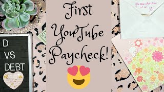 My first YouTube paycheck 😱😍 and  other money moves, plus happy mail!