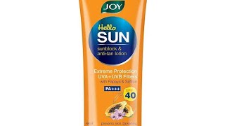 Joy sunscreen SPF 40 unboxing (beauty product) subscribe for more videos