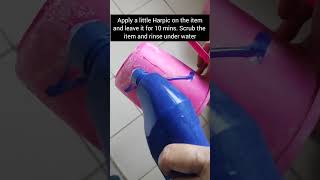 How to remove hard water stains from plastic items//DIY//Home hacks//Smart ideas//Quick and Cheap