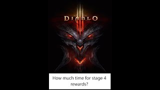 Diablo 3 Season 21 - How much time do you actually need to invest for Stage 4 rewards?