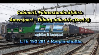 [4K] Cabinerit, Führerstandsmitfahrt: Amersfoort - Utrecht - Tilburg Industrie. (Deel 3)