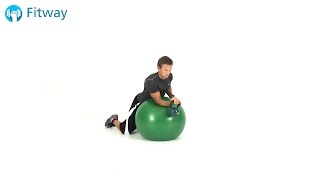 How To Do: Stability Ball Wrist Curl - Kettlebell | Arm Workout Exercise