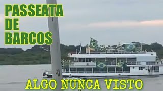 INACREDITÁVEL: APOIADORES DE BOLSONARO FAZEM UMA PASSEATA DE BARCOS EM MATO GROSSO DO SUL