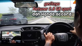 gesitnya Fortuner 2.8 GR sport dan Honda accord ll Honda CRV black edition