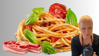 Tradiční římský recept - Linguine all'amatriciana