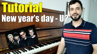 How to play New Year's Day - U2 (PIANO TUTORIAL)