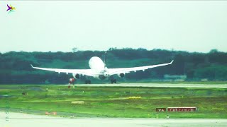 Takeoff FRA Frankfurt Airport, Inside View, a bit wobbly, Start Starting Abheben Airplane Flugzeug