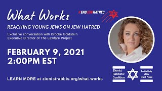 ZRC Conversation with Brooke Goldstein: What Works: Reaching Young Jews on Jew Hatred