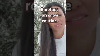 barefoot on snow in germany #barefoot #on #snow #winter #time #routines