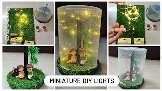 Miniature DIY: Home lights diy : Home decor :  diy Lights : miniature craft : CD holder box