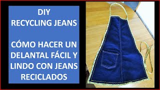 DIY Recycling Jeans – Un delantal fácil de hacer con jeans usados