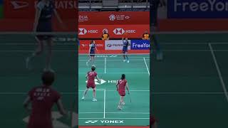 Bedminton interstesting super match between malaysian and Korean teams