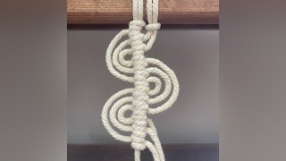 Macrame Wavy Leaves Pattern/Double Half Hitch Knot/ Macrame Tutorial