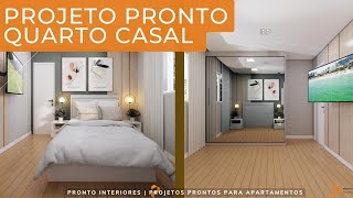 Quarto de Casal Planejado Pequeno | Moderno |309