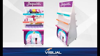 Produção Display de Chão Jequiti - Visual Promo