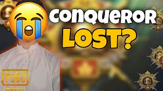 conqueror rank push |conqueror sad story |conqueror Nahin Mila 🥺💔 #pubgmobile