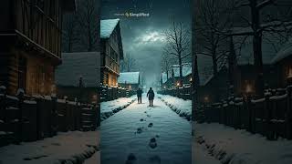 Horror story ||Footprints in the Snow #ytshorts #story