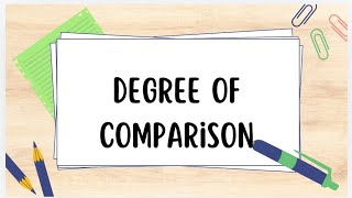 Grammar degree of comparison