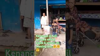 Si acil Mancing ikan Lele bersama Almarhumah mbah putri tercinta#gemesaku #kenangan #ibu #rindu#fyp