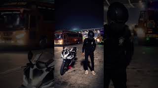 yamaha r15 v4 first ride in high way rood best experience #shorts #trending #tiktok #happy #youtubes