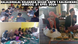 Halalbihalal Keluarga Besar SMPN 1 Kalibawang di Rumah Bp. Moh Bakir,S.Pd (Kepala SMPN 1 Kalibawang)