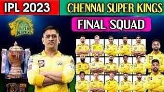 CSK squad 2023 #csk #ipl2023 #squad