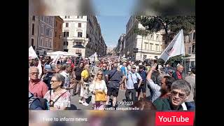 Stop precariato!Movimento cinque stelle  Roma 17/06/2023