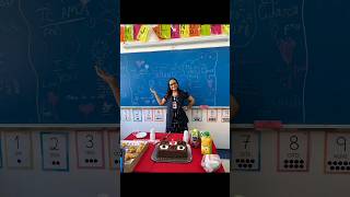 GANHEI UMA FESTA SURPRESA DOS MEUS ALUNOS #shorts  #viral #professora