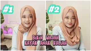 2 STYLE PASHMINA INI BISA MERUBAH WAJAH 30 AN JADI KAYAK KULIAHAN