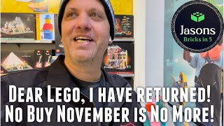 I return to the Lego store after No Buy November!