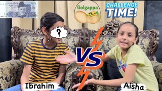 Spicy GolGappa Challenge | Aj Hamare Sath ek mehman | Only 25 Seconds | too spicy | bohot maza aya