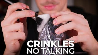 ASMR Tingly Plastic Wrap on Mic (No Talking)