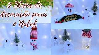 3 IDEIAS DE DECORAÇÃO DE NATAL GASNTANDO POUCO