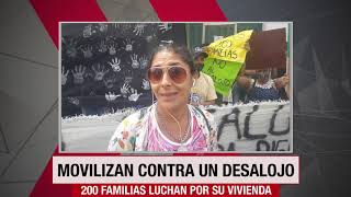 Vecinos movilizan contra orden de desalojo