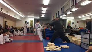 Green belt wood breaking