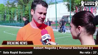 Robert Negoita la un meci de Fotbal Amical cu Campionii "Dinastiei Nita "