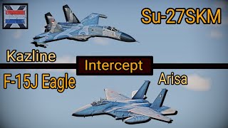 Heavy Weights of the sky! Su-27S vs F-15J BVR fight | Warthunder sim |