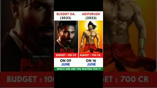 Bloody Daddy vs Adhipursh Movie Comparison #shorts #youtubeshorts #trendingshorts