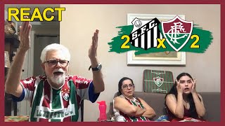 FAMÍLIA TRICOLOR REAGE À 2 SANTOS X 2 FLUMINENSE - CAMPEONATO BRASILEIRO 2022