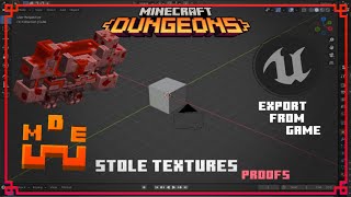 Exporting textures and models from Dungeons + Proof