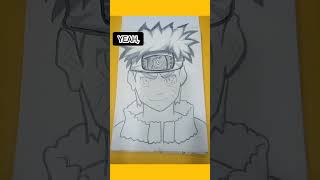 Easy Naruto Sketch | Naruto anime Sketch | Charcoal sketch |#creative #art #naruto #anime #cute