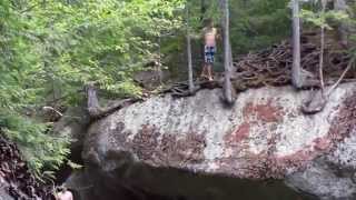 China watchs guy jump from Franconia Falls