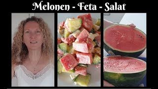 frisch-frecher Melonen Feta Salat