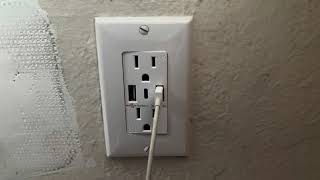 Review of USB Outlet, 3-Port Type C Wall Outlet, 15 Amp Receptacle Plug, Charging Power Outlet