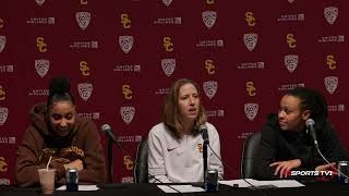 UCLA @ USC Post-Game Interviews with Lindsay Gottlieb, JuJu Watkins, McKenzie Forbes #usctrojans