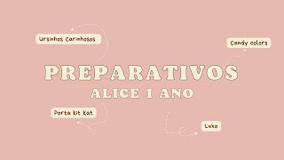 PREPARATIVOS 1 ANINHO DA ALICE | PORTA KIT KAT DE LUXO | URSINHOS CARINHOSOS