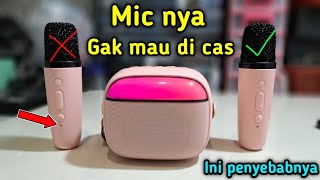 CARA MENGATASI SPEAKER BLUETOOTH K30 MIC NYA GAK BISA NYALA DAN TIDAK MAU DI CAS  #speakerbluetooth