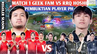 [ FULL MATCH ] GEEK FAM VS RRQ HOSHI MATCH 1 | MPL ID S13 - WEEK 4 DAY 3 #mpl #weownthis #rrq